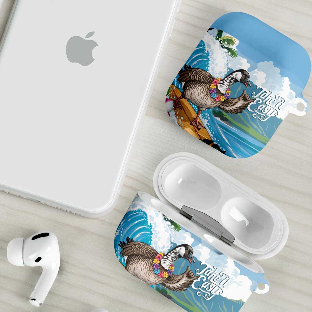 Aloha Hawaii Shaka Nene Goose AirPods Case Surfing Take It Easy - Polynesian Pride