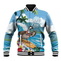 Aloha Hawaii Shaka Nene Goose Baseball Jacket Surfing Take It Easy - Polynesian Pride