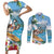 Aloha Hawaii Shaka Nene Goose Couples Matching Short Sleeve Bodycon Dress and Long Sleeve Button Shirt Surfing Take It Easy - Polynesian Pride
