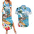 Aloha Hawaii Shaka Nene Goose Couples Matching Summer Maxi Dress and Hawaiian Shirt Surfing Take It Easy - Polynesian Pride