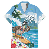 Aloha Hawaii Shaka Nene Goose Family Matching Mermaid Dress and Hawaiian Shirt Surfing Take It Easy - Polynesian Pride