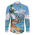 Aloha Hawaii Shaka Nene Goose Family Matching Off The Shoulder Long Sleeve Dress and Hawaiian Shirt Surfing Take It Easy - Polynesian Pride