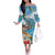 Aloha Hawaii Shaka Nene Goose Family Matching Off The Shoulder Long Sleeve Dress and Hawaiian Shirt Surfing Take It Easy - Polynesian Pride