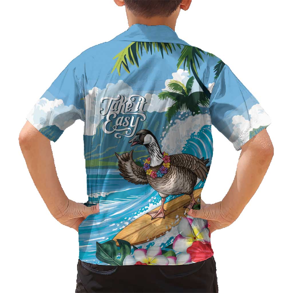 Aloha Hawaii Shaka Nene Goose Hawaiian Shirt Surfing Take It Easy - Polynesian Pride