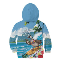 Aloha Hawaii Shaka Nene Goose Kid Hoodie Surfing Take It Easy - Polynesian Pride