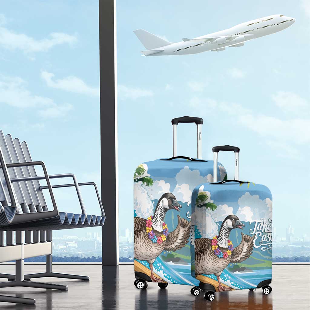 Aloha Hawaii Shaka Nene Goose Luggage Cover Surfing Take It Easy - Polynesian Pride