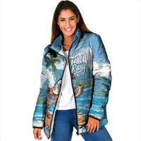 Aloha Hawaii Shaka Nene Goose Padded Jacket Surfing Take It Easy - Polynesian Pride