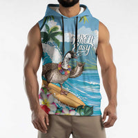 Aloha Hawaii Shaka Nene Goose Sleeveless Hoodie Surfing Take It Easy - Polynesian Pride