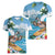 Aloha Hawaii Shaka Nene Goose Women V-Neck T-Shirt Surfing Take It Easy - Polynesian Pride