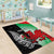 New Zealand and Wales Rugby Custom Area Rug Aotearoa All Black Combine Welsh Dragon - Polynesian Pride