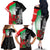 New Zealand and Wales Rugby Custom Family Matching Off The Shoulder Long Sleeve Dress and Hawaiian Shirt Aotearoa All Black Combine Welsh Dragon - Polynesian Pride