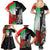 New Zealand and Wales Rugby Custom Family Matching Summer Maxi Dress and Hawaiian Shirt Aotearoa All Black Combine Welsh Dragon - Polynesian Pride