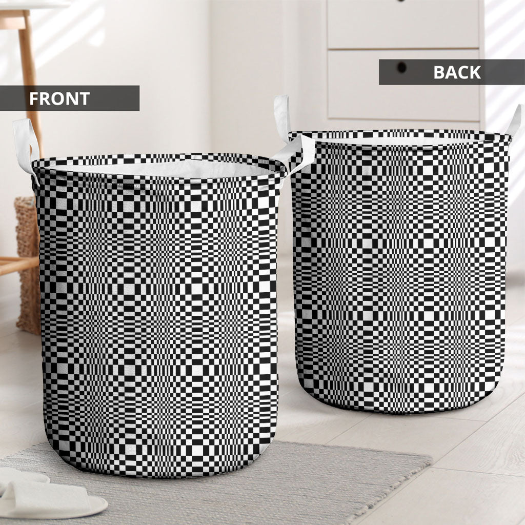Black White Filipino Binakol Motifs Laundry Basket Mabuhay Philippines Festival Kusikus Pattern