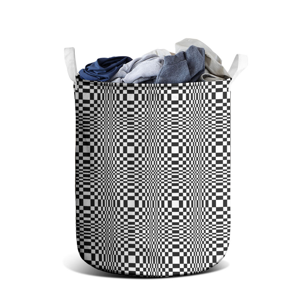 Black White Filipino Binakol Motifs Laundry Basket Mabuhay Philippines Festival Kusikus Pattern