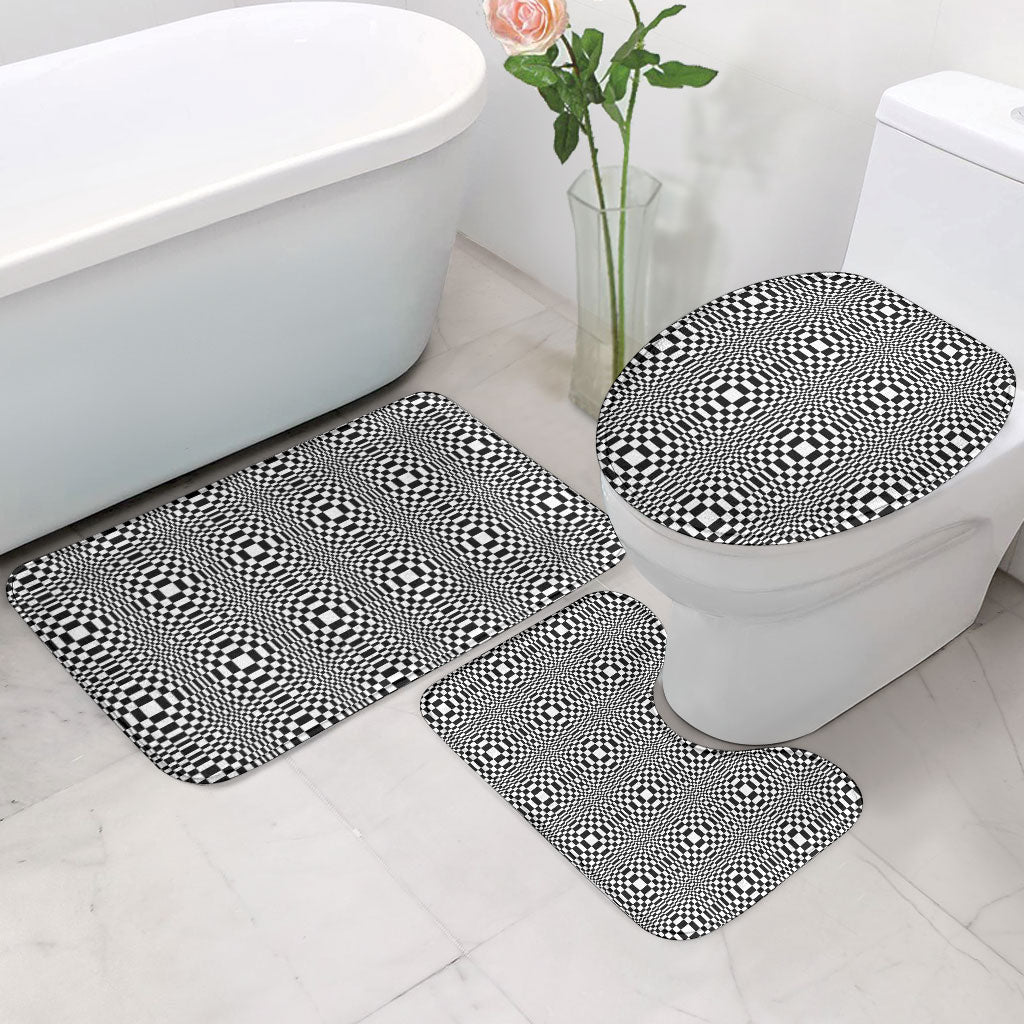 Black White Filipino Binakol Motifs Bathroom Set Mabuhay Philippines Festival Kusikus Pattern