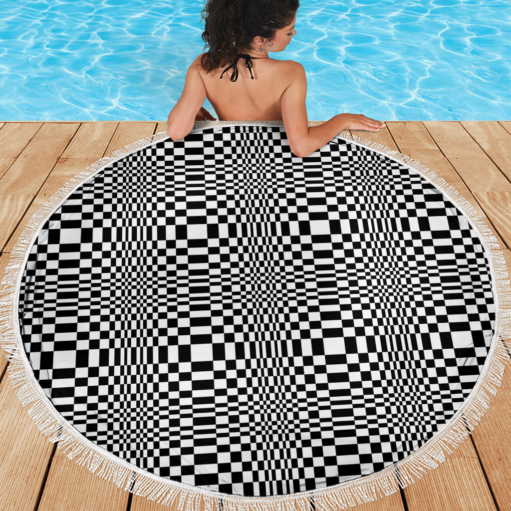 Black White Filipino Binakol Motifs Beach Blanket Mabuhay Philippines Festival Kusikus Pattern