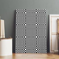 Black White Filipino Binakol Motifs Canvas Wall Art Mabuhay Philippines Festival Kusikus Pattern