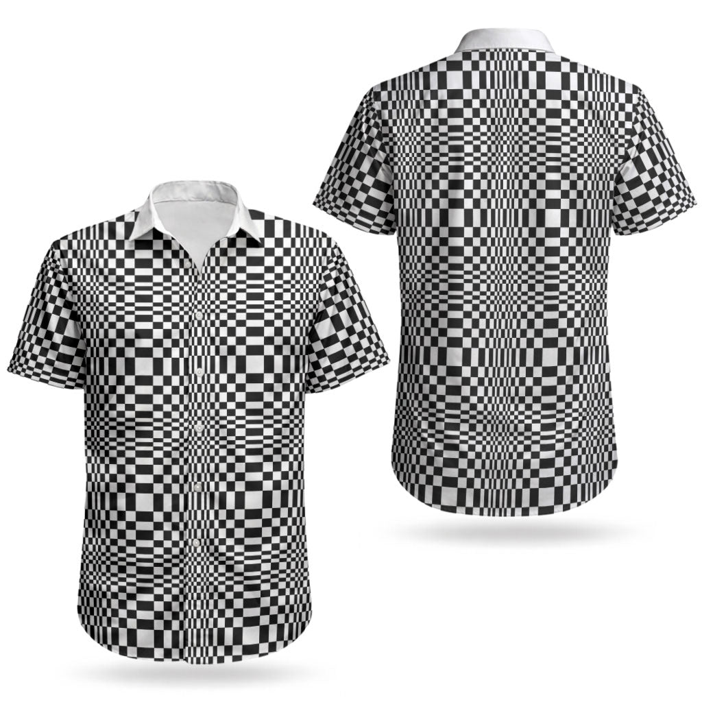 Black White Filipino Binakol Motifs Couples Matching Off Shoulder Maxi Dress and Hawaiian Shirt Mabuhay Philippines Festival Kusikus Pattern