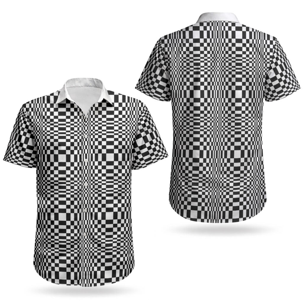 Black White Filipino Binakol Motifs Couples Matching Puletasi and Hawaiian Shirt Mabuhay Philippines Festival Kusikus Pattern
