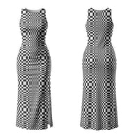 Black White Filipino Binakol Motifs Couples Matching Tank Maxi Dress and Hawaiian Shirt Mabuhay Philippines Festival Kusikus Pattern