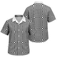 Black White Filipino Binakol Motifs Family Matching Short Sleeve Bodycon Dress and Hawaiian Shirt Mabuhay Philippines Festival Kusikus Pattern