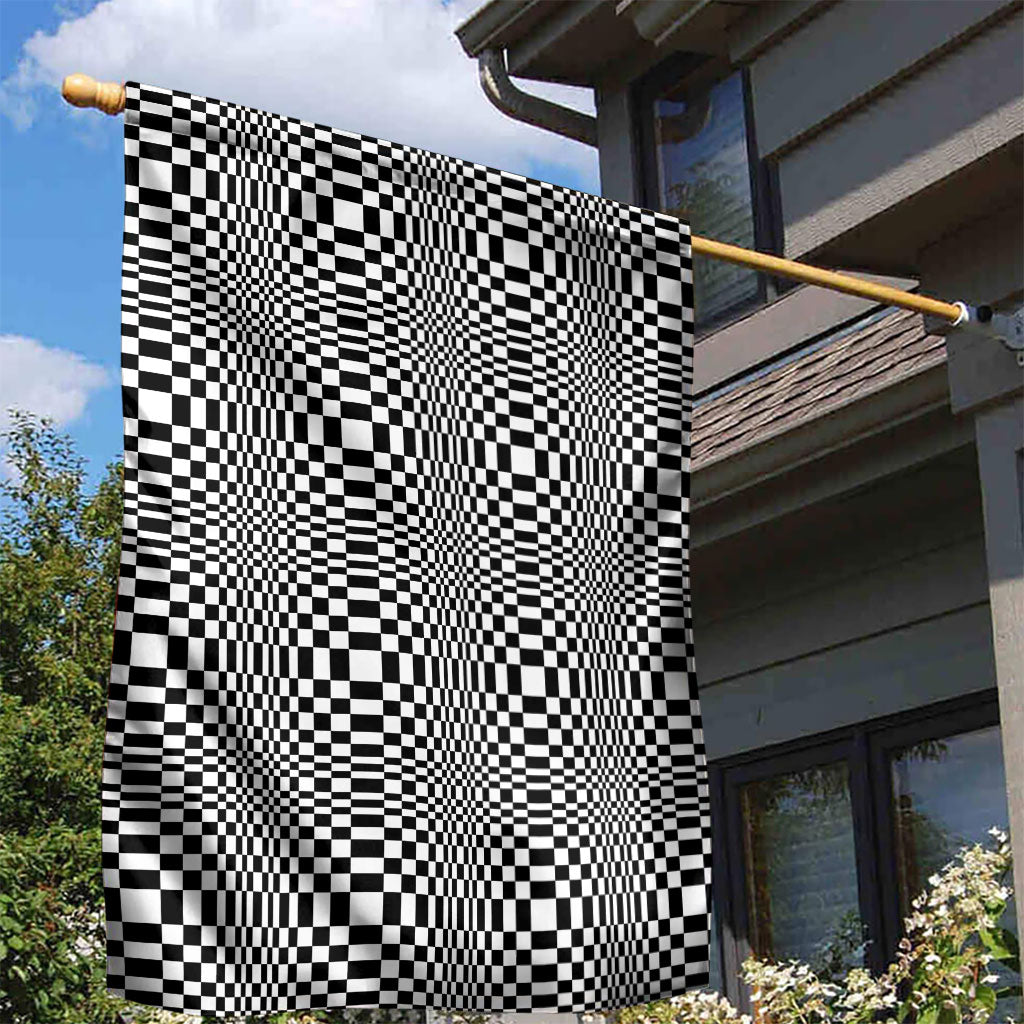 Black White Filipino Binakol Motifs Garden Flag Mabuhay Philippines Festival Kusikus Pattern