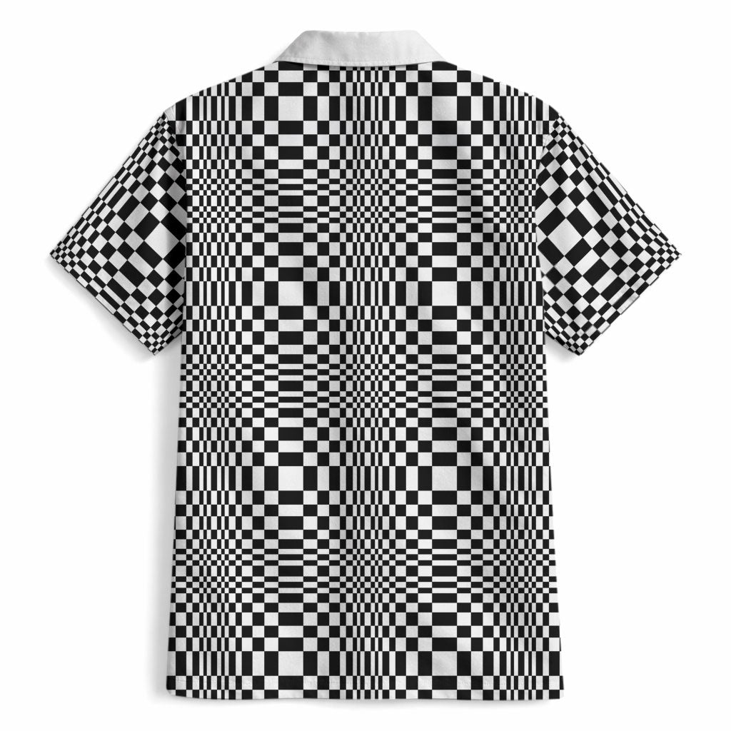 Black White Filipino Binakol Motifs Hawaiian Shirt Mabuhay Philippines Festival Kusikus Pattern