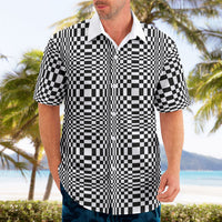 Black White Filipino Binakol Motifs Hawaiian Shirt Mabuhay Philippines Festival Kusikus Pattern