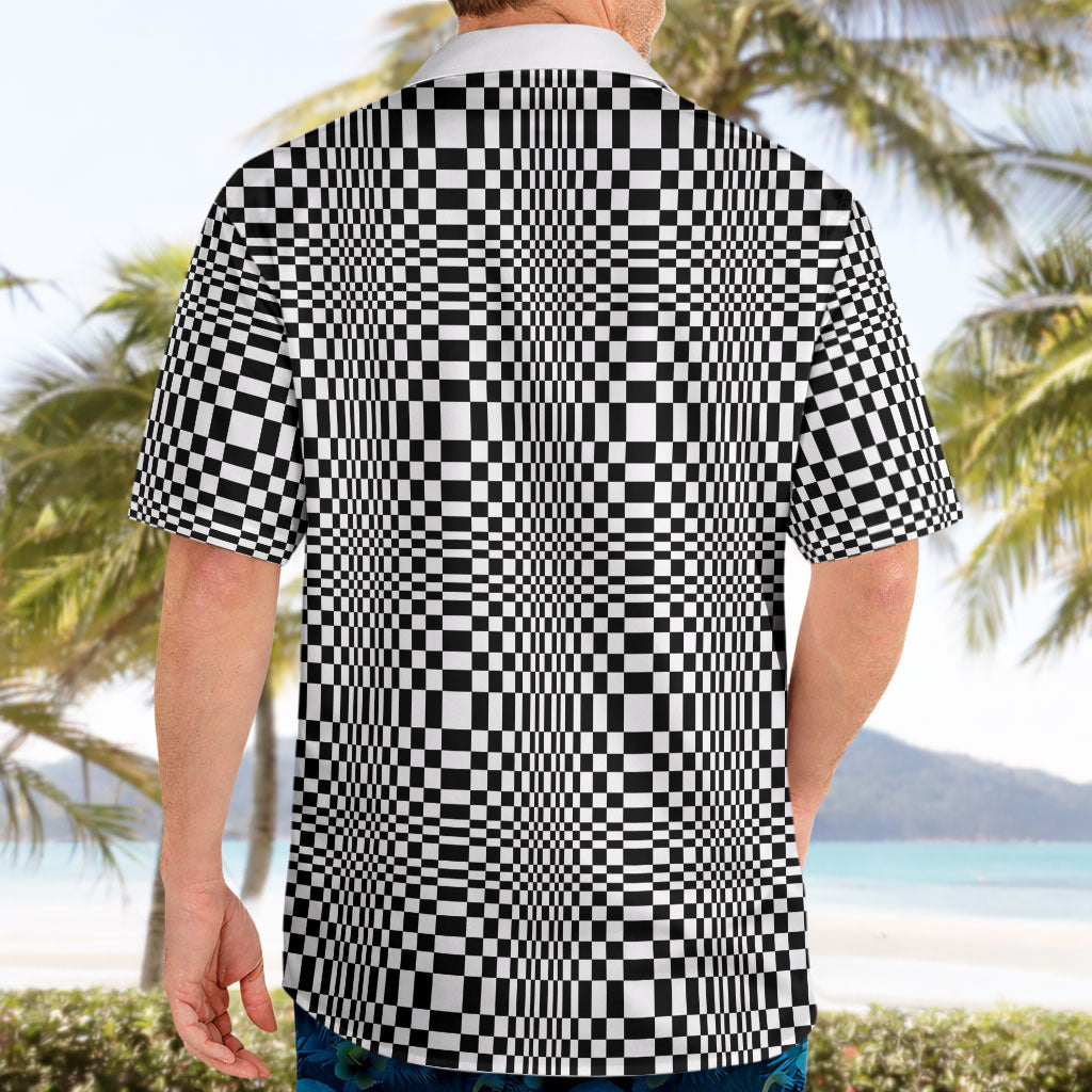 Black White Filipino Binakol Motifs Hawaiian Shirt Mabuhay Philippines Festival Kusikus Pattern