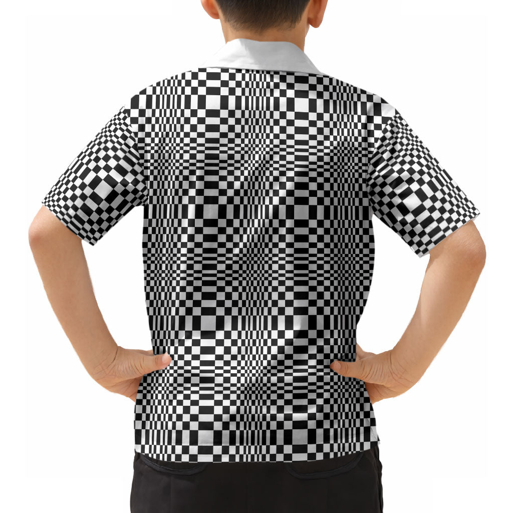 Black White Filipino Binakol Motifs Hawaiian Shirt Mabuhay Philippines Festival Kusikus Pattern