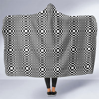 Black White Filipino Binakol Motifs Hooded Blanket Mabuhay Philippines Festival Kusikus Pattern
