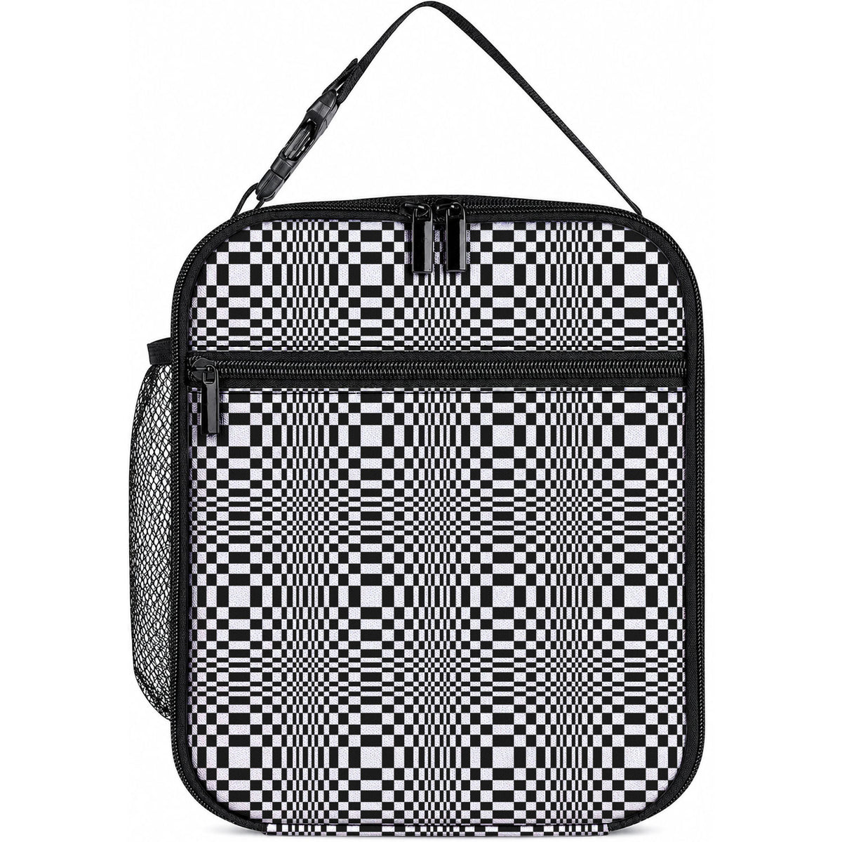 Black White Filipino Binakol Motifs Lunch Bag Mabuhay Philippines Festival Kusikus Pattern