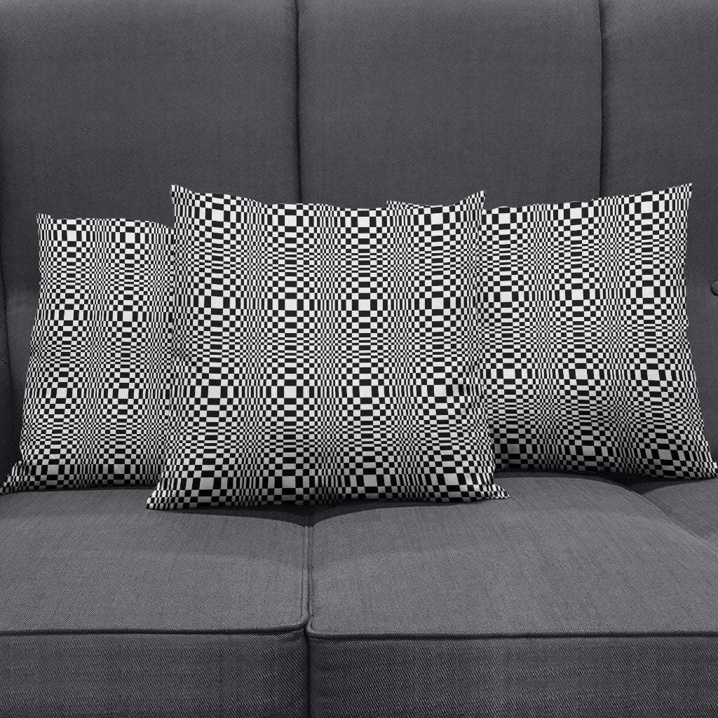 Black White Filipino Binakol Motifs Pillow Cover Mabuhay Philippines Festival Kusikus Pattern