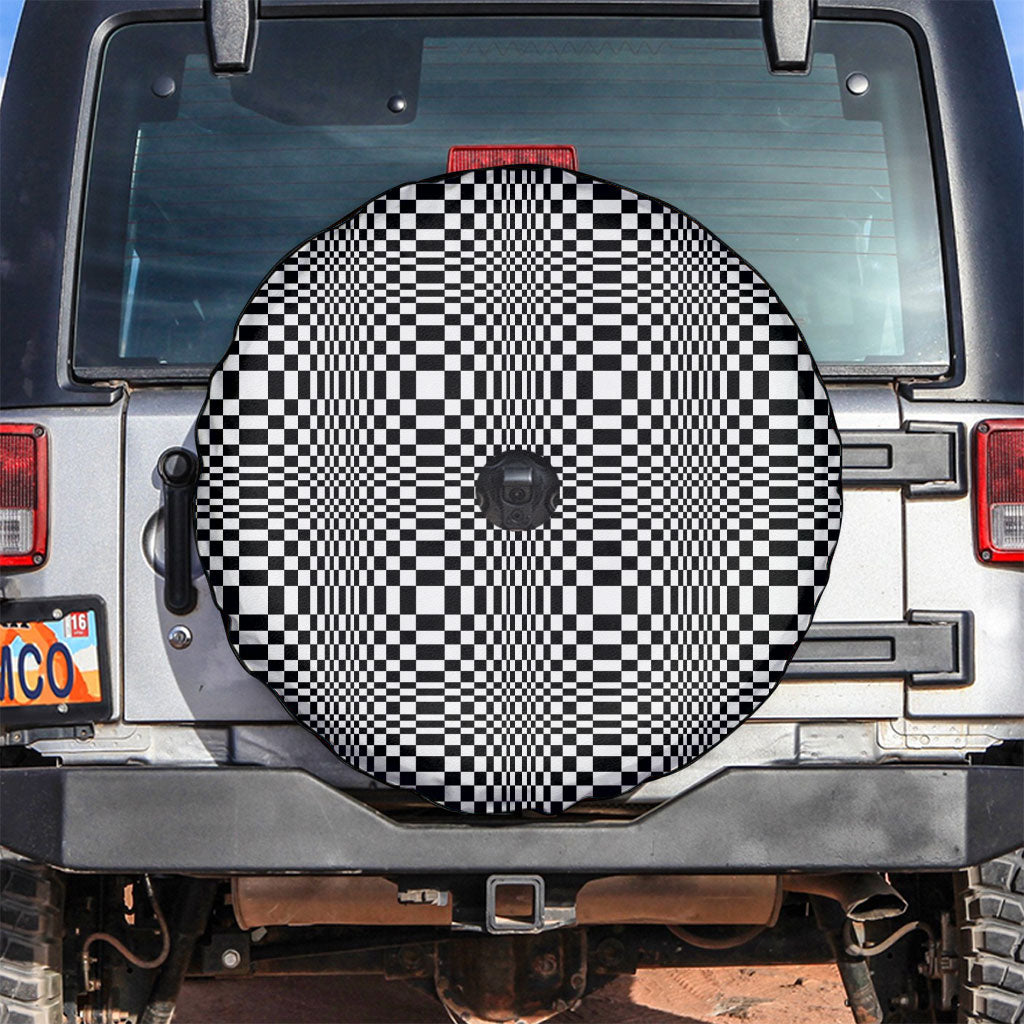Black White Filipino Binakol Motifs Spare Tire Cover Mabuhay Philippines Festival Kusikus Pattern