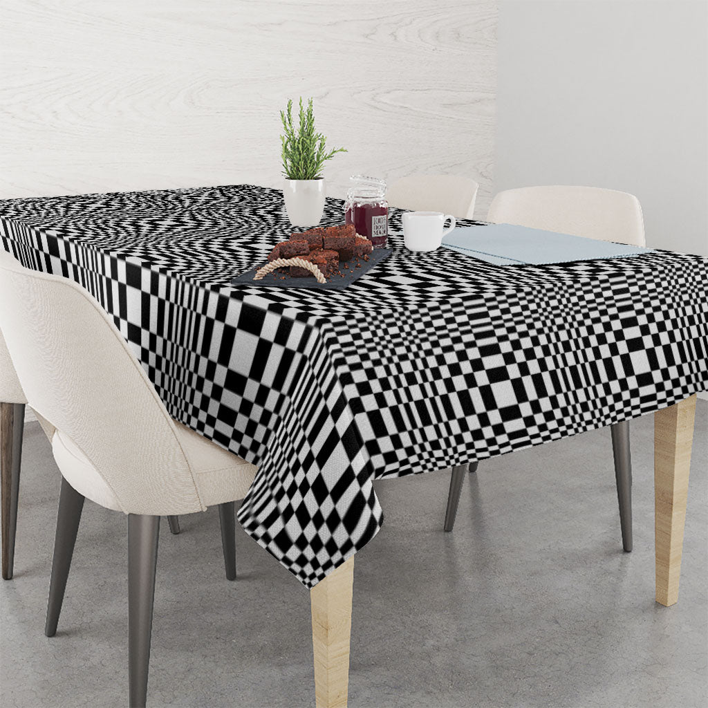 Black White Filipino Binakol Motifs Tablecloth Mabuhay Philippines Festival Kusikus Pattern