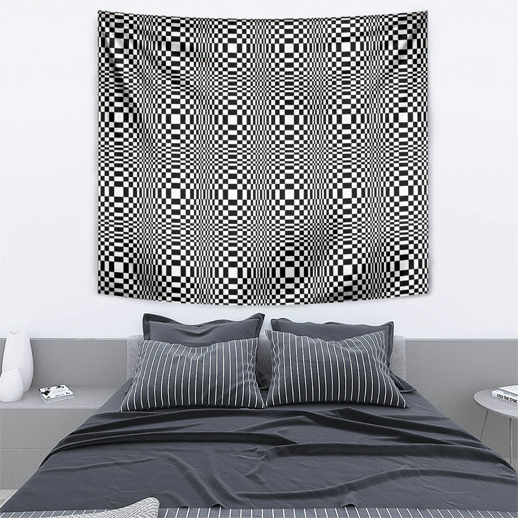 Black White Filipino Binakol Motifs Tapestry Mabuhay Philippines Festival Kusikus Pattern