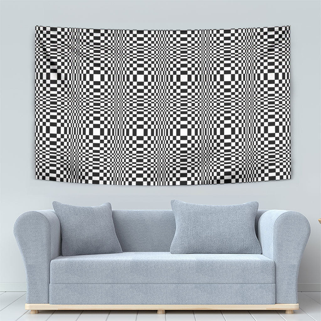 Black White Filipino Binakol Motifs Tapestry Mabuhay Philippines Festival Kusikus Pattern