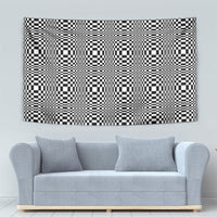 Black White Filipino Binakol Motifs Tapestry Mabuhay Philippines Festival Kusikus Pattern