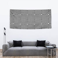 Black White Filipino Binakol Motifs Tapestry Mabuhay Philippines Festival Kusikus Pattern