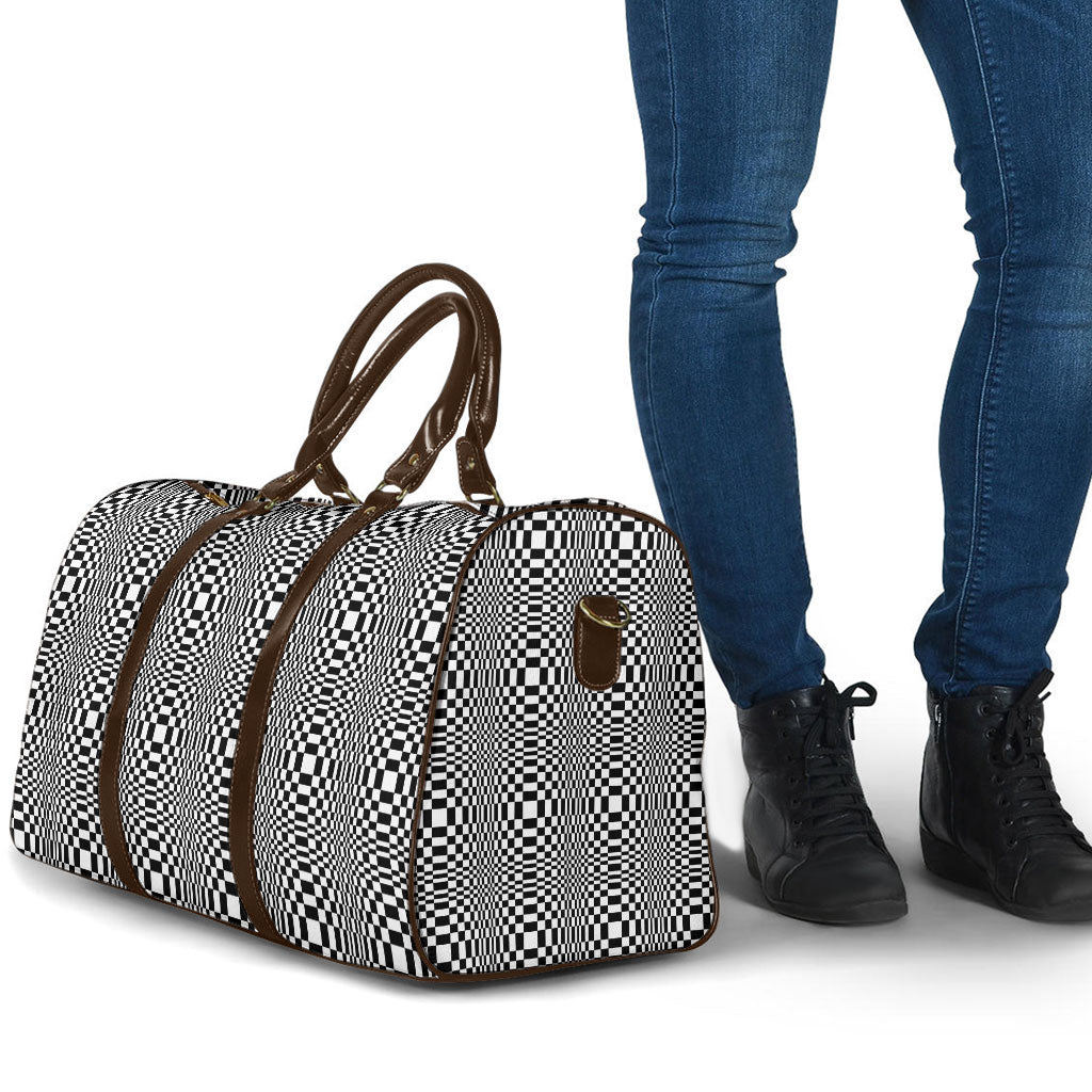 Black White Filipino Binakol Motifs Travel Bag Mabuhay Philippines Festival Kusikus Pattern