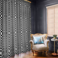 Black White Filipino Binakol Motifs Window Curtain Mabuhay Philippines Festival Kusikus Pattern