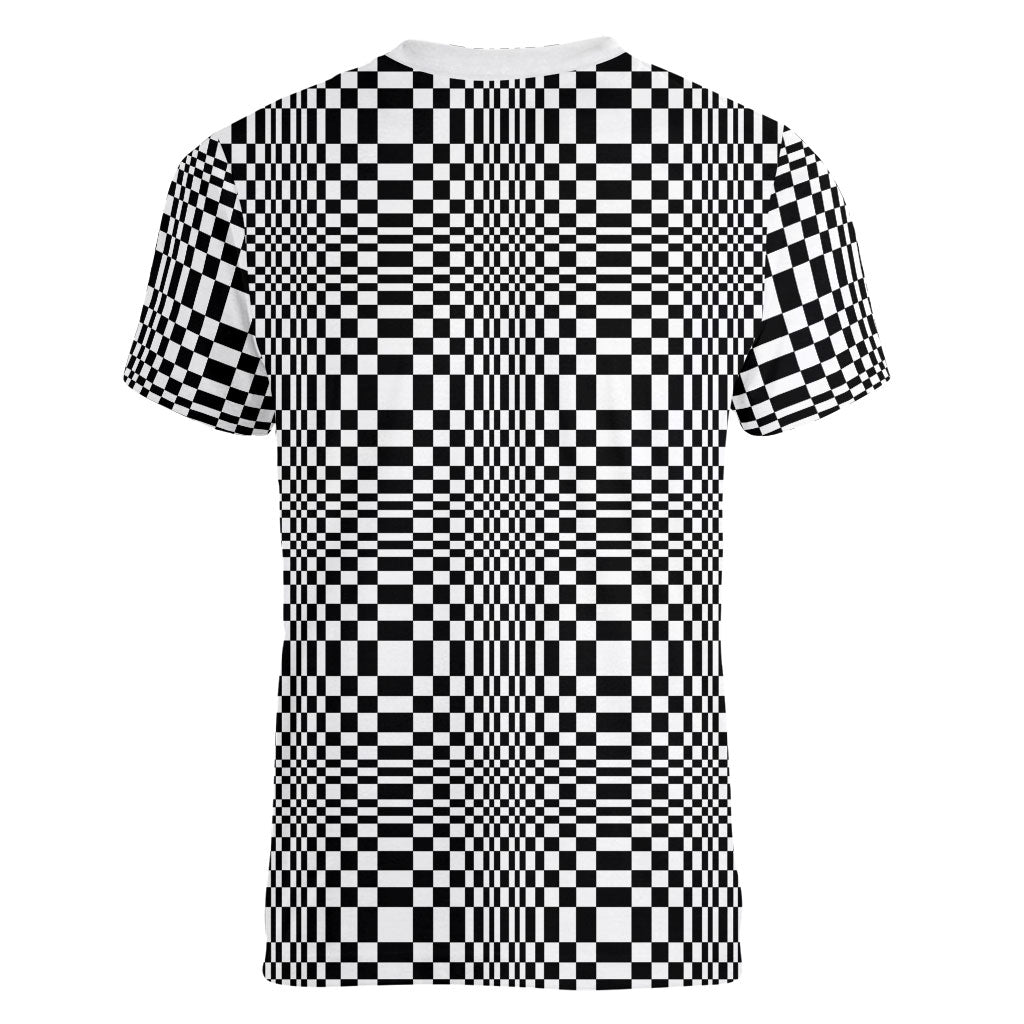 Black White Filipino Binakol Motifs Women V-Neck T-Shirt Mabuhay Philippines Festival Kusikus Pattern
