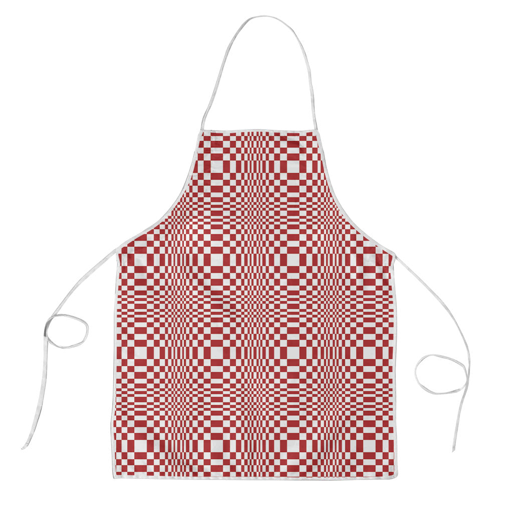 Red White Filipino Binakol Motifs Apron Mabuhay Philippines Festival Kusikus Pattern