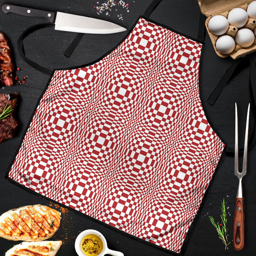 Red White Filipino Binakol Motifs Apron Mabuhay Philippines Festival Kusikus Pattern