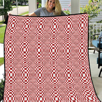 Red White Filipino Binakol Motifs Quilt Mabuhay Philippines Festival Kusikus Pattern