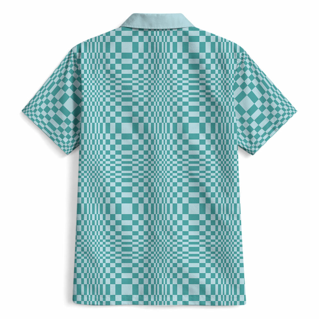 Cyan Filipino Binakol Motifs Hawaiian Shirt Mabuhay Philippines Festival Kusikus Pattern