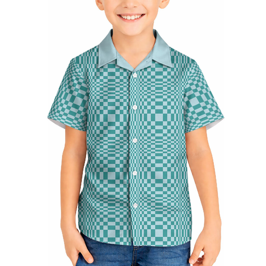 Cyan Filipino Binakol Motifs Hawaiian Shirt Mabuhay Philippines Festival Kusikus Pattern