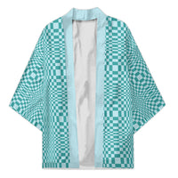 Cyan Filipino Binakol Motifs Kimono Mabuhay Philippines Festival Kusikus Pattern