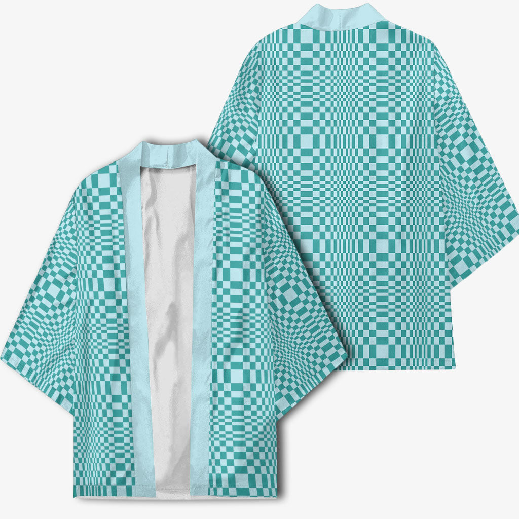 Cyan Filipino Binakol Motifs Kimono Mabuhay Philippines Festival Kusikus Pattern