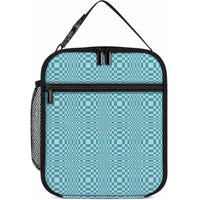 Cyan Filipino Binakol Motifs Lunch Bag Mabuhay Philippines Festival Kusikus Pattern